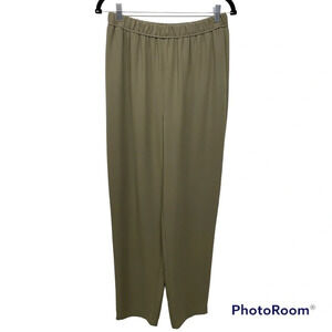 Shamask Sage Green Wool Pants size 2 with pockets pull on